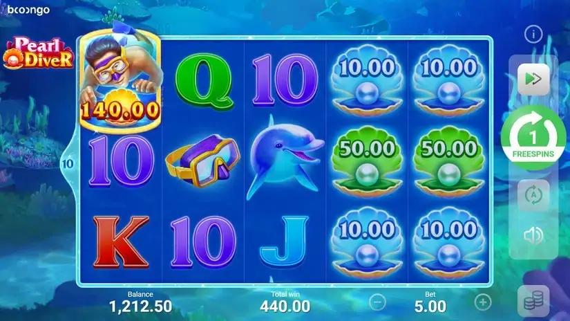 Pearl Diver slot screenshot 9