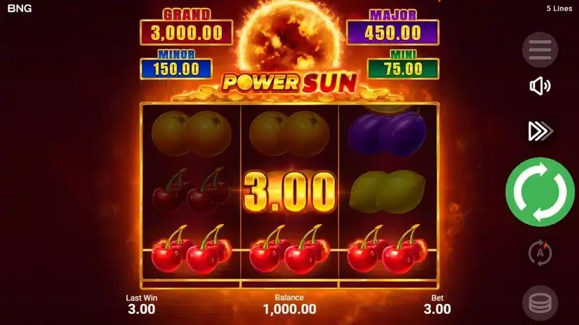 Power Sun slot screenshot 3