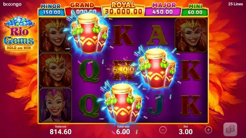 Rio Gems slot screenshot 5