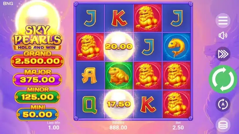 Sky Pearls slot screenshot 2