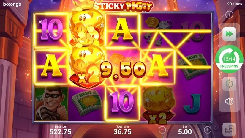 Sticky Piggy slot screenshot 7