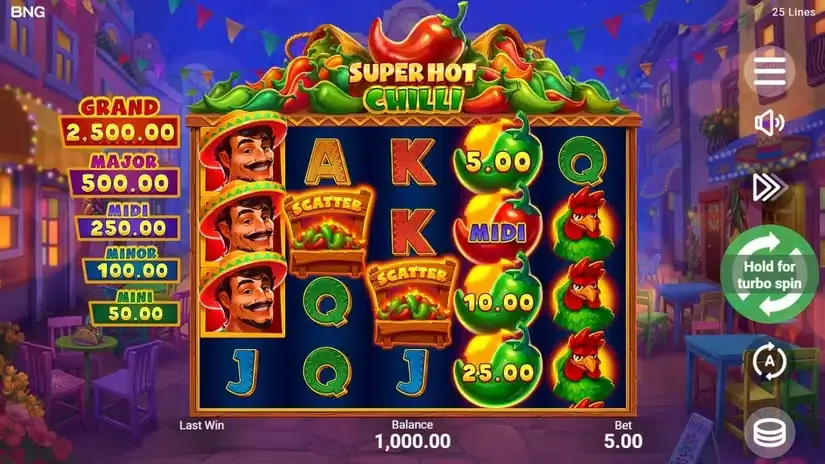 Super Hot Chilli slot screenshot 