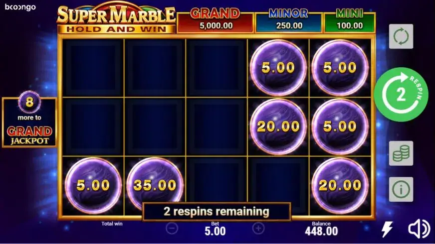 Super Marble slot screenshot 3