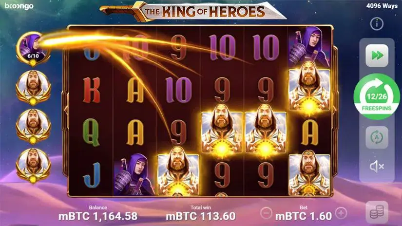 The King of Heroes slot screenshot 1