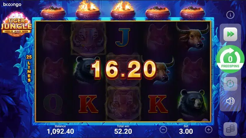 Tiger Jungle slot screenshot 4
