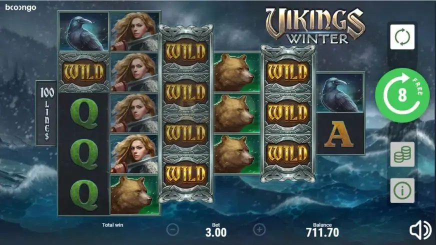 Vikings Winter slot screenshot 