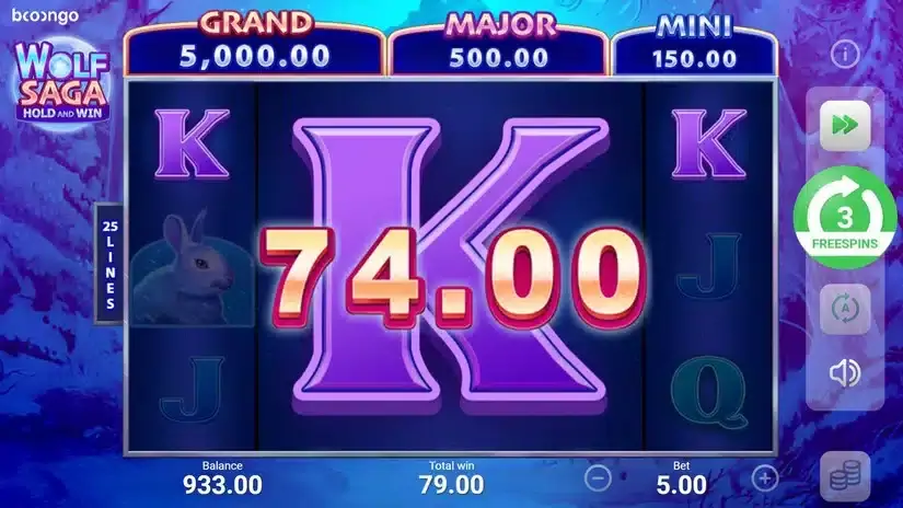 Wolf Saga slot screenshot 4