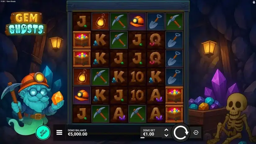 Gem Ghosts slot screenshot 