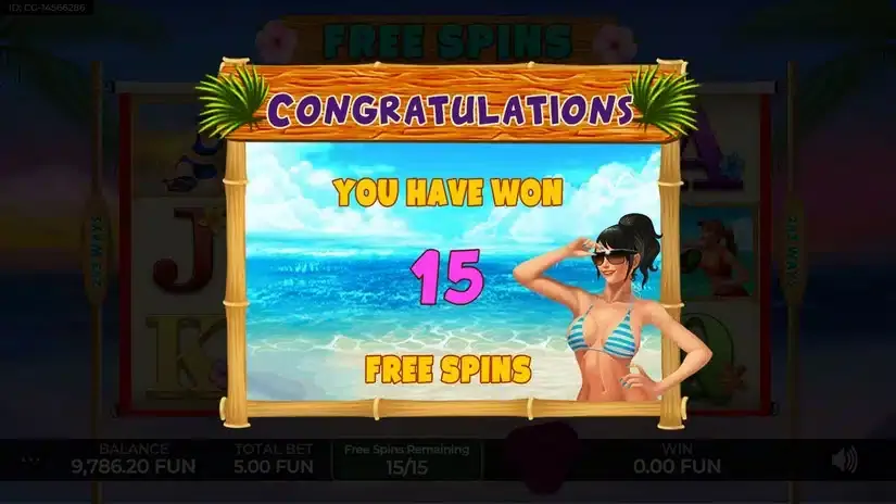 Beach Tennis slot screenshot 3