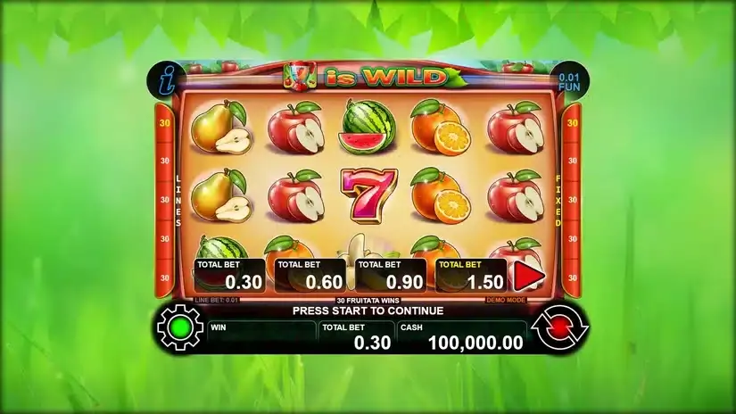 30 Fruitata Wins slot screenshot 