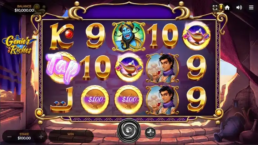Genie’s Riches slot screenshot 1