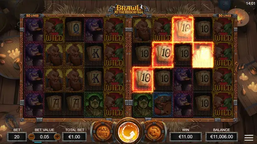 Brawl At The Red Cap Inn slot screenshot 3