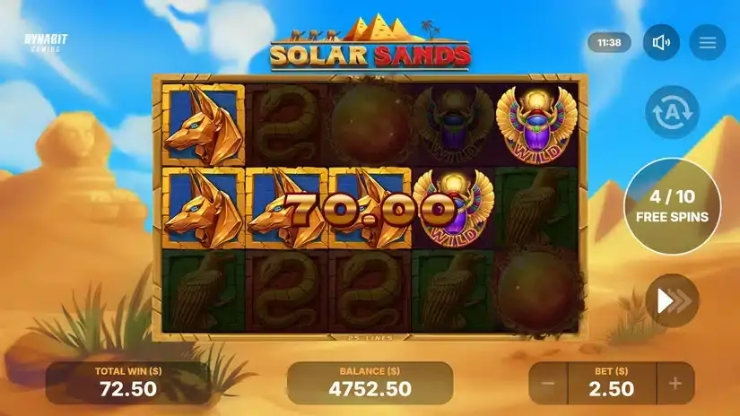 Solar Sands slot screenshot 4