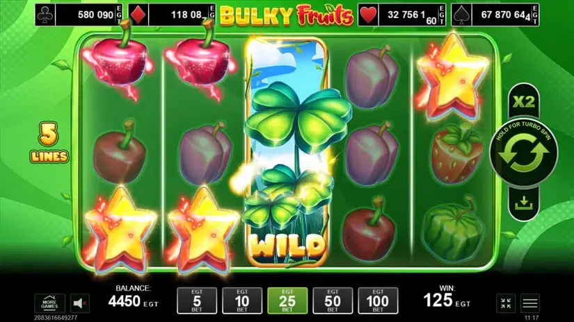 Bulky Fruits slot screenshot 