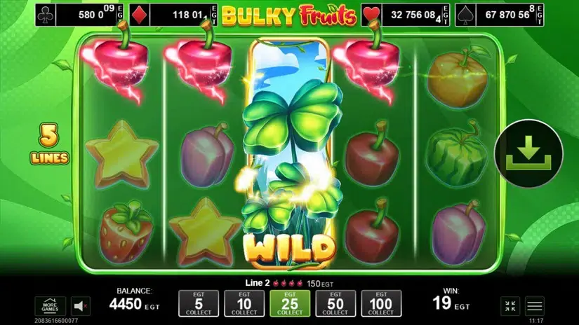 Bulky Fruits slot screenshot 3