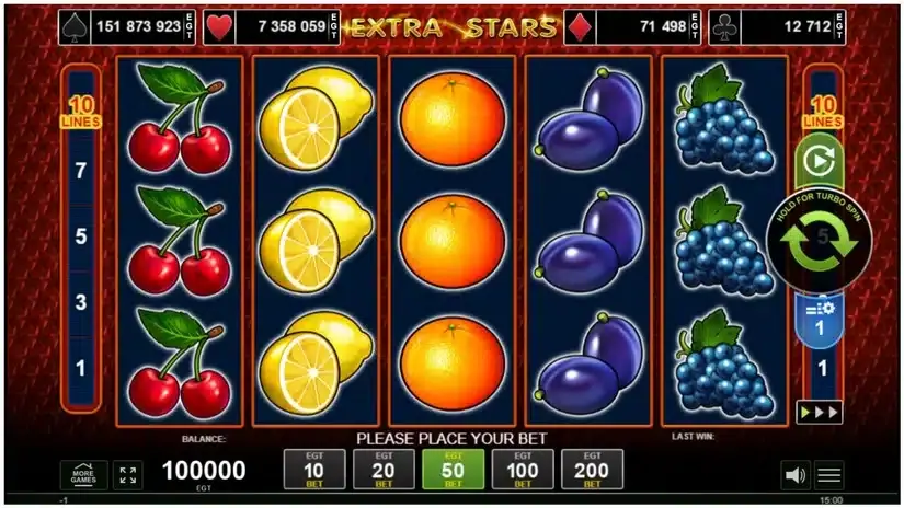 Extra Stars slot screenshot 