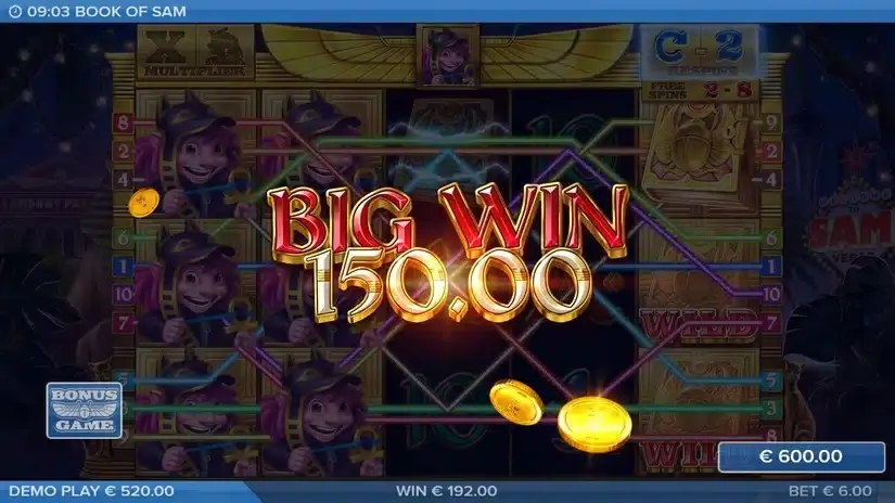 Book of Sam slot screenshot 8