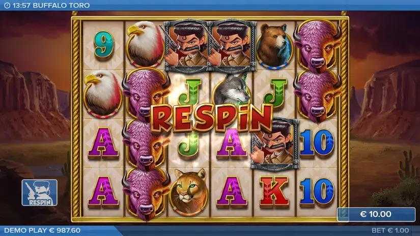 Buffalo Toro slot screenshot 2