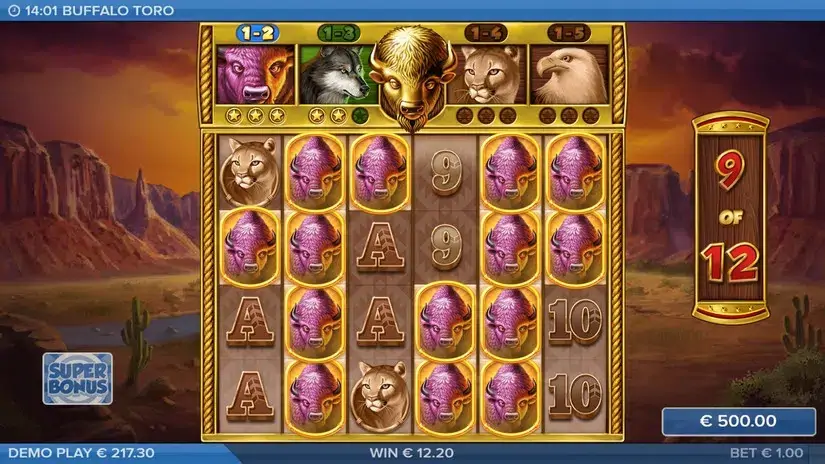 Buffalo Toro slot screenshot 8