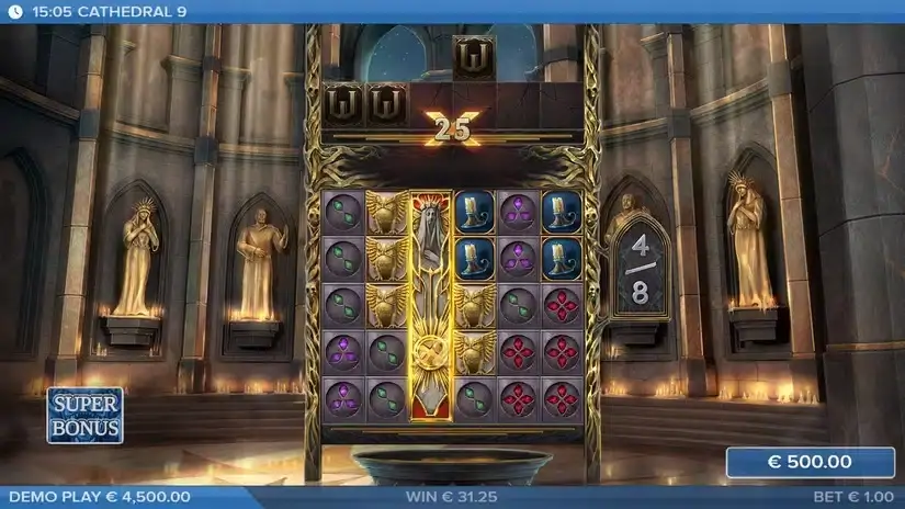 Cathedral 9 slot screenshot 