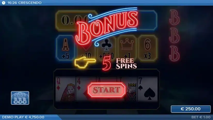 Crescendo slot screenshot 2