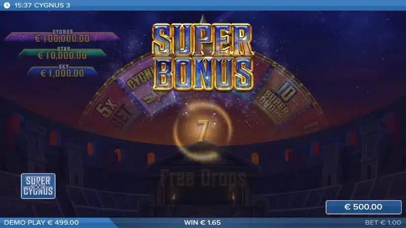 Cygnus 3 slot screenshot 4