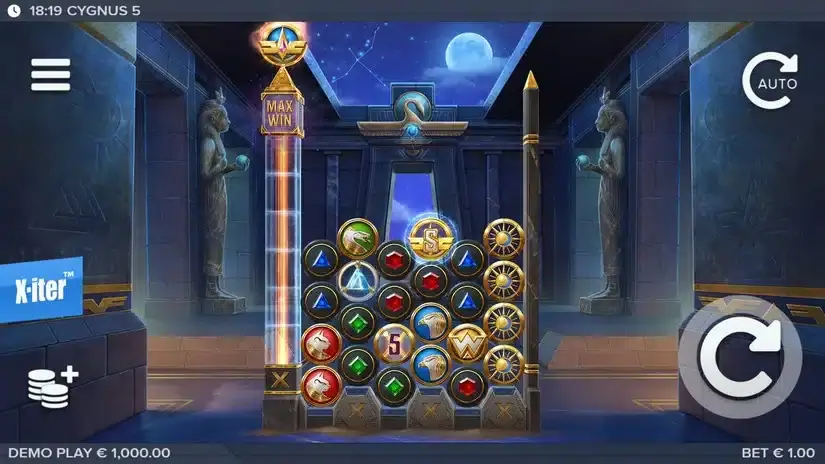 Cygnus 5 slot screenshot 