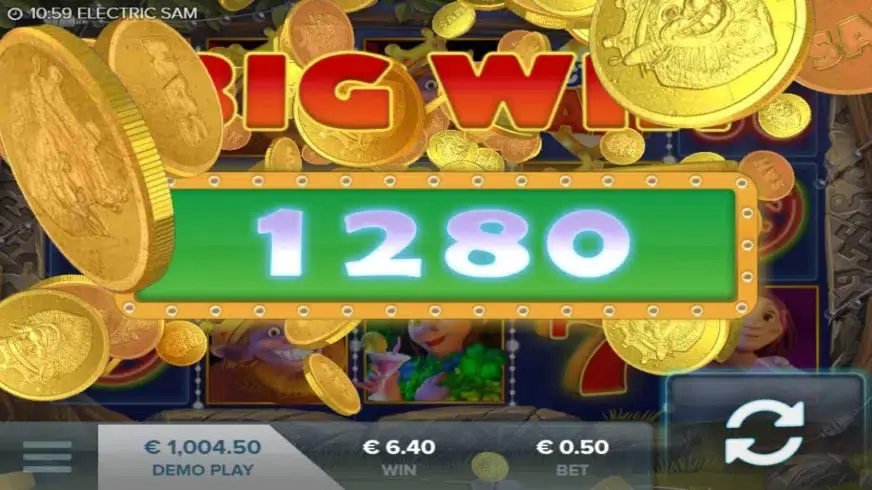 Electric Sam slot screenshot 3