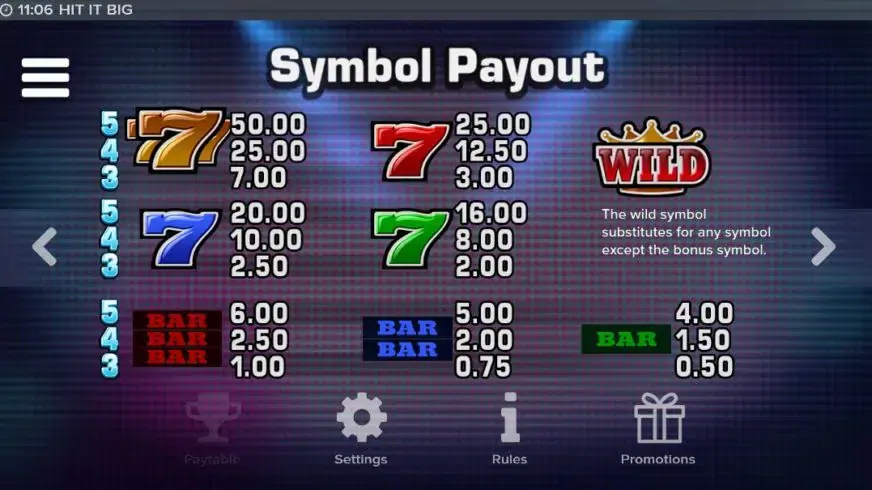 Hit It Big slot screenshot 2