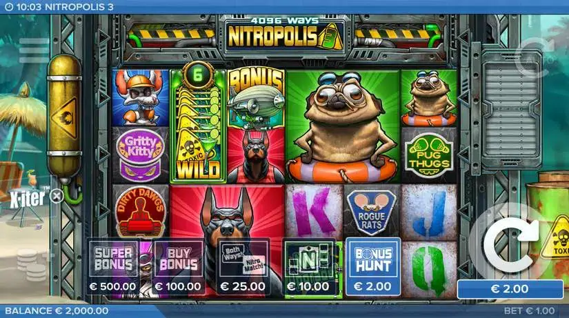 Nitropolis 3 slot screenshot 1