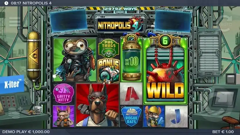 Nitropolis 4 slot screenshot 1