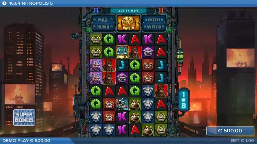 Nitropolis 5 slot screenshot 4