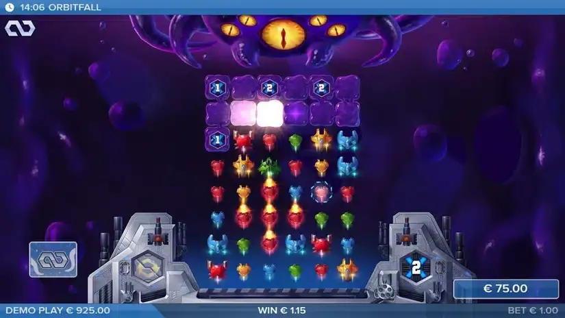 Orbitfall slot screenshot 2