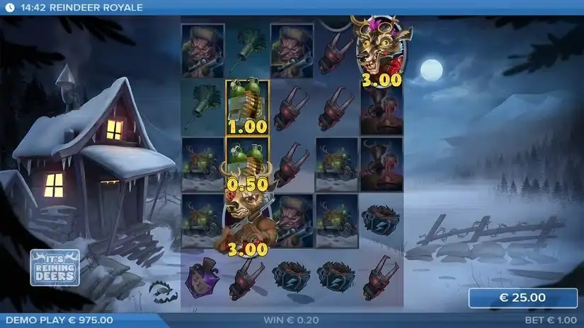Reindeer Royale slot screenshot 2