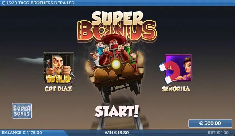 Taco Brothers Derailed slot screenshot 3