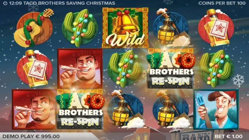Taco Brothers Saving Christmas slot screenshot 3