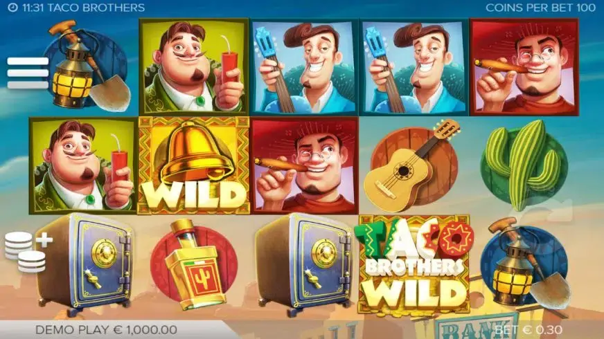 Taco Brothers slot screenshot 1