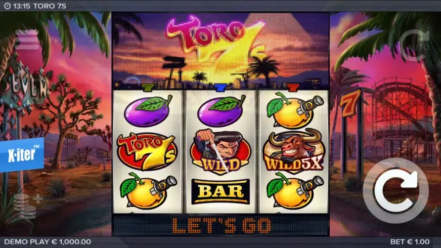 Toro 7s slot screenshot 