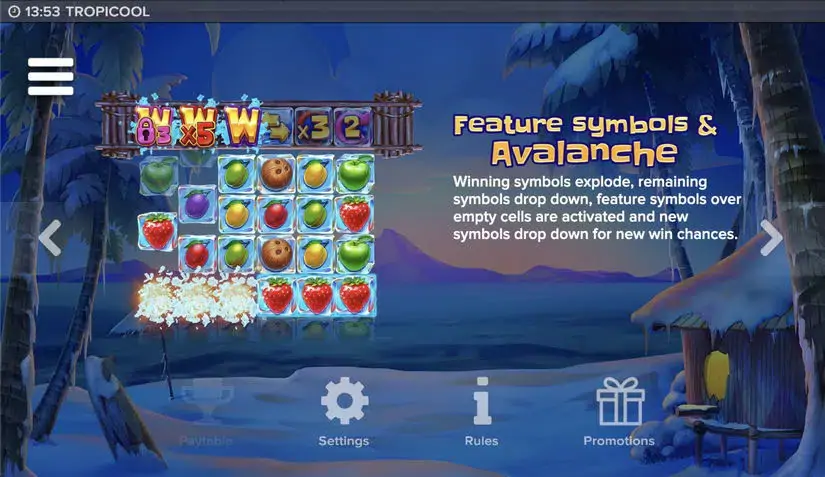 Tropicool slot screenshot 6
