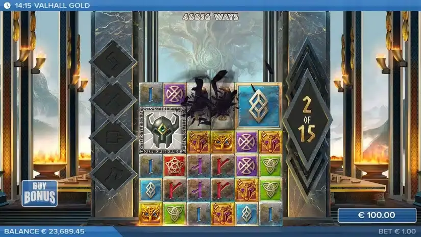 Valhall Gold slot screenshot 3