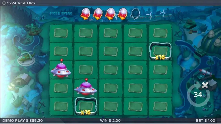 Visitors slot screenshot 5