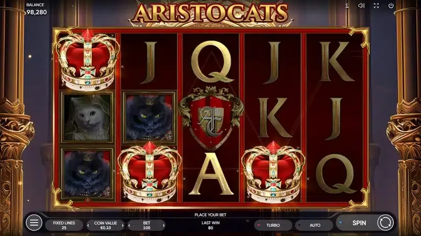 Aristocats slot screenshot 2