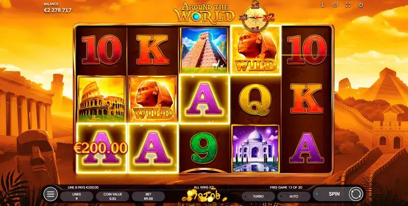 Around the World slot screenshot 7