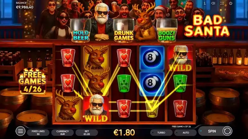 Bad Santa slot screenshot 5