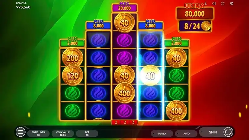 Burning Coin 40 slot screenshot 3