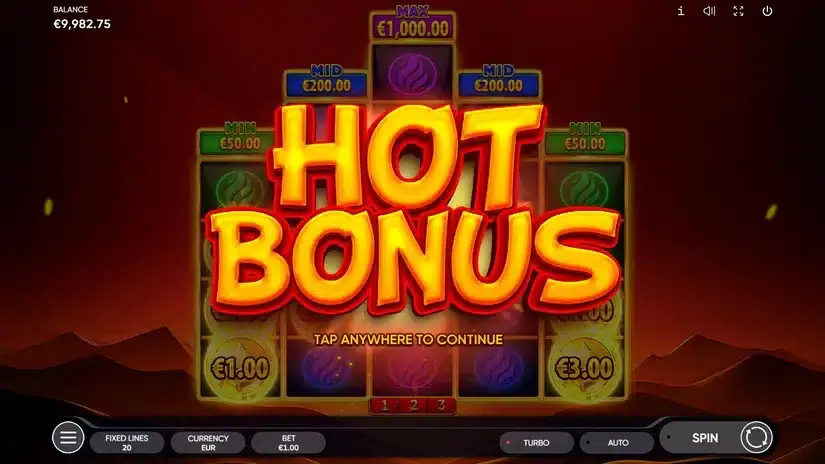 Burning Coins 20 slot screenshot 4
