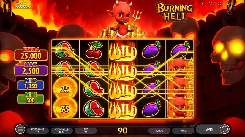 Burning Hell slot screenshot 2