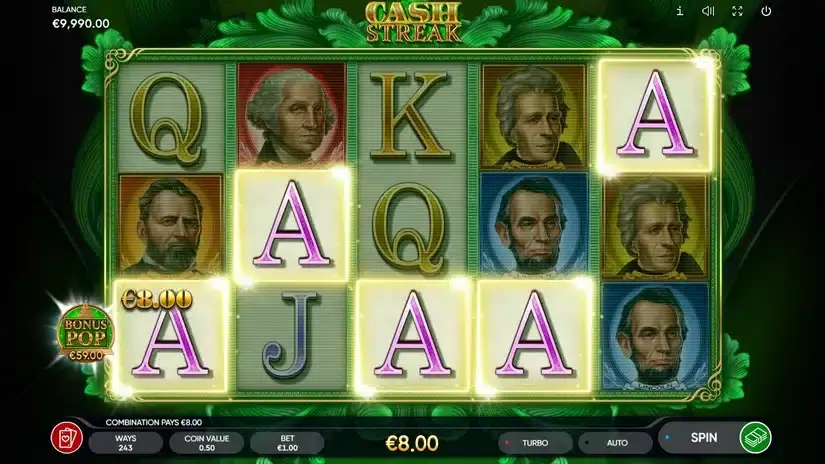 Cash Streak slot screenshot 2