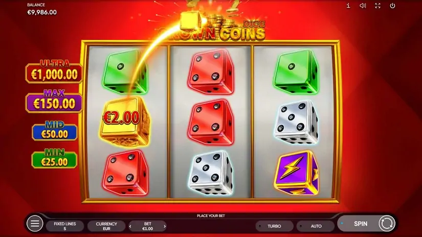Crown Coins Dice slot screenshot 2