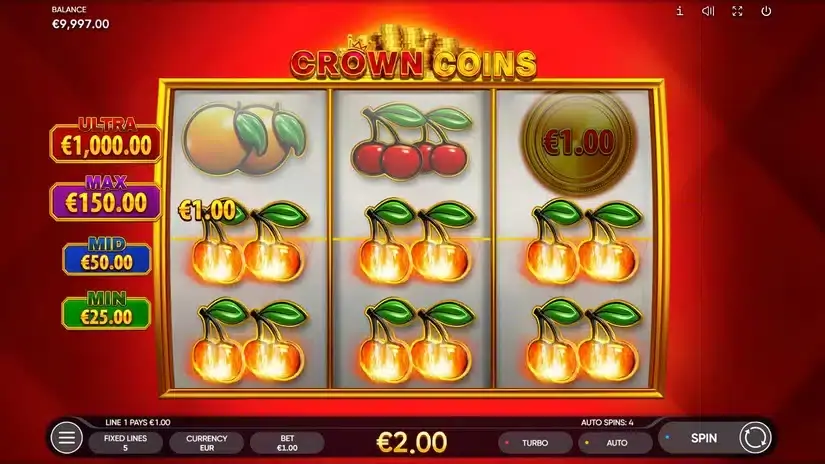Crown Coins slot screenshot 3